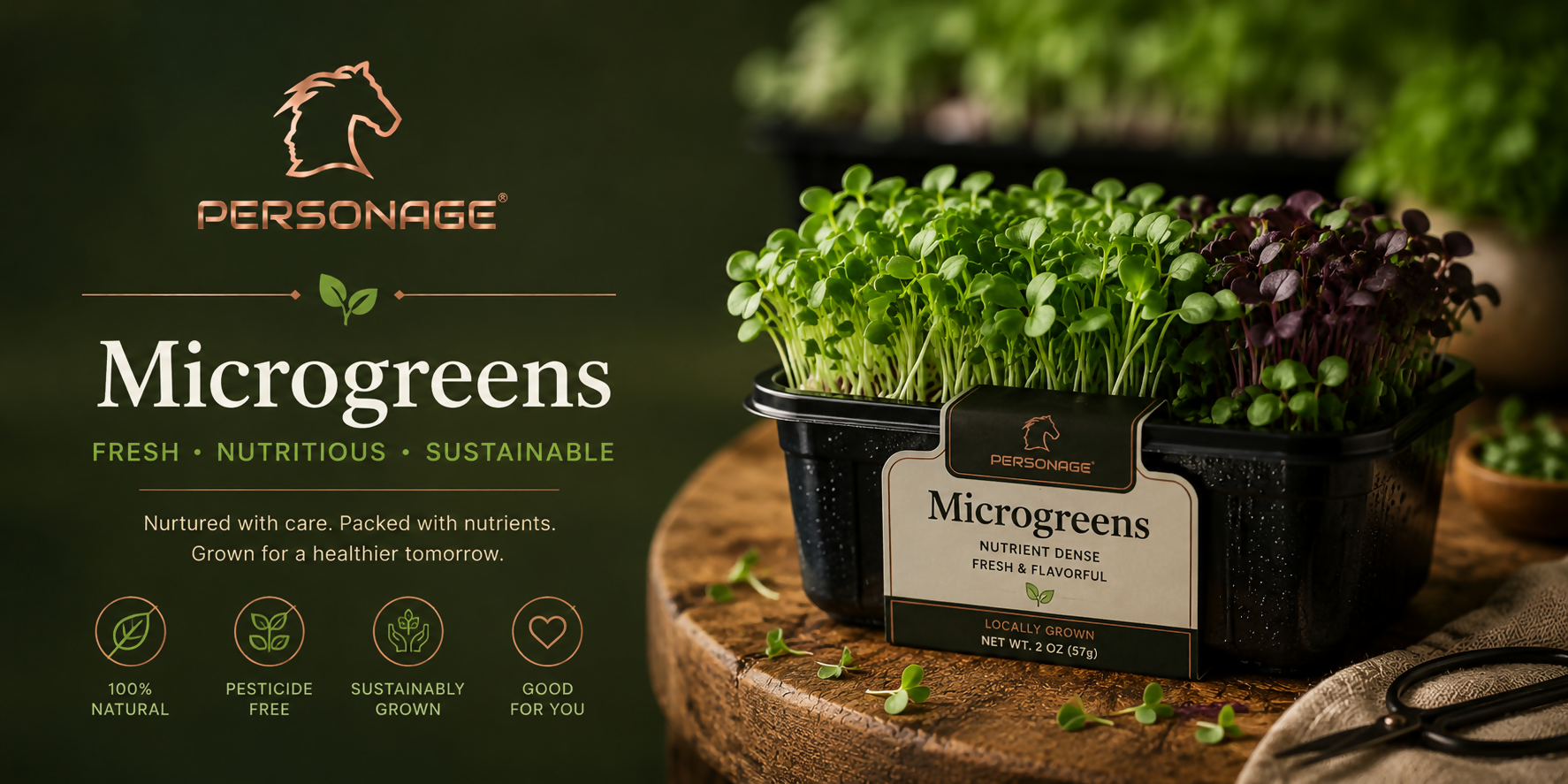 OC Fresh Microgreens store banner